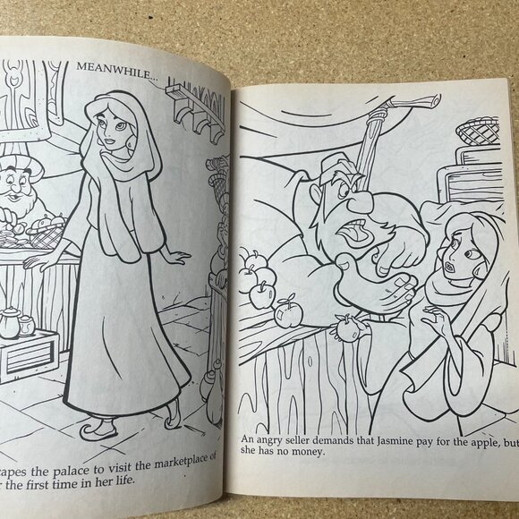 Disney Aladdin Coloring Book - see description & photos - Picture 2 of 4